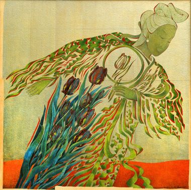 Tulip dreaming herself