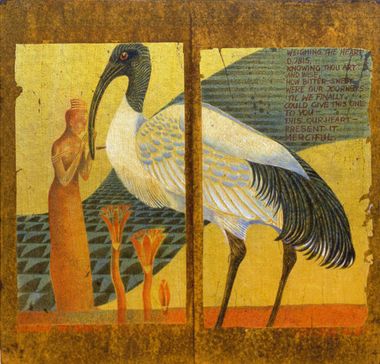 Weighing the heart, o Ibis